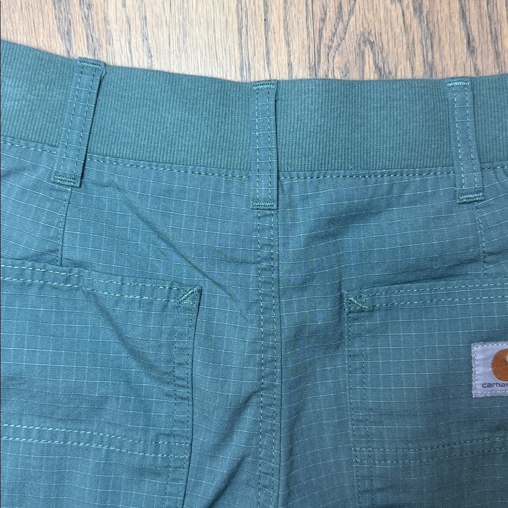 Carhartt Women's Force Original Fit Work Short Musk Green Size 4 - Picture 10 of 13
